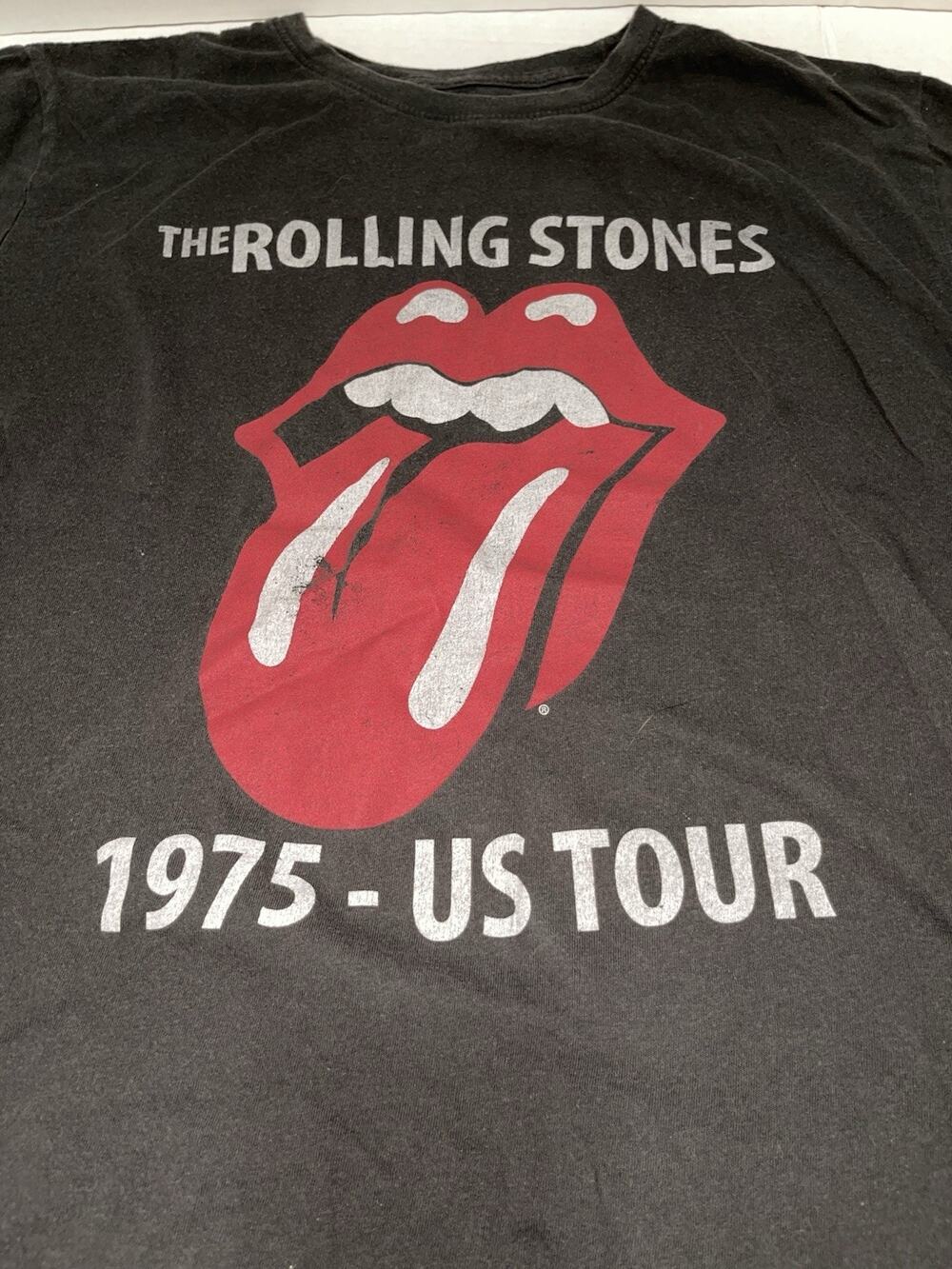 The Rolling Stones 1975 US Tour Graphic Tee Women’s Large